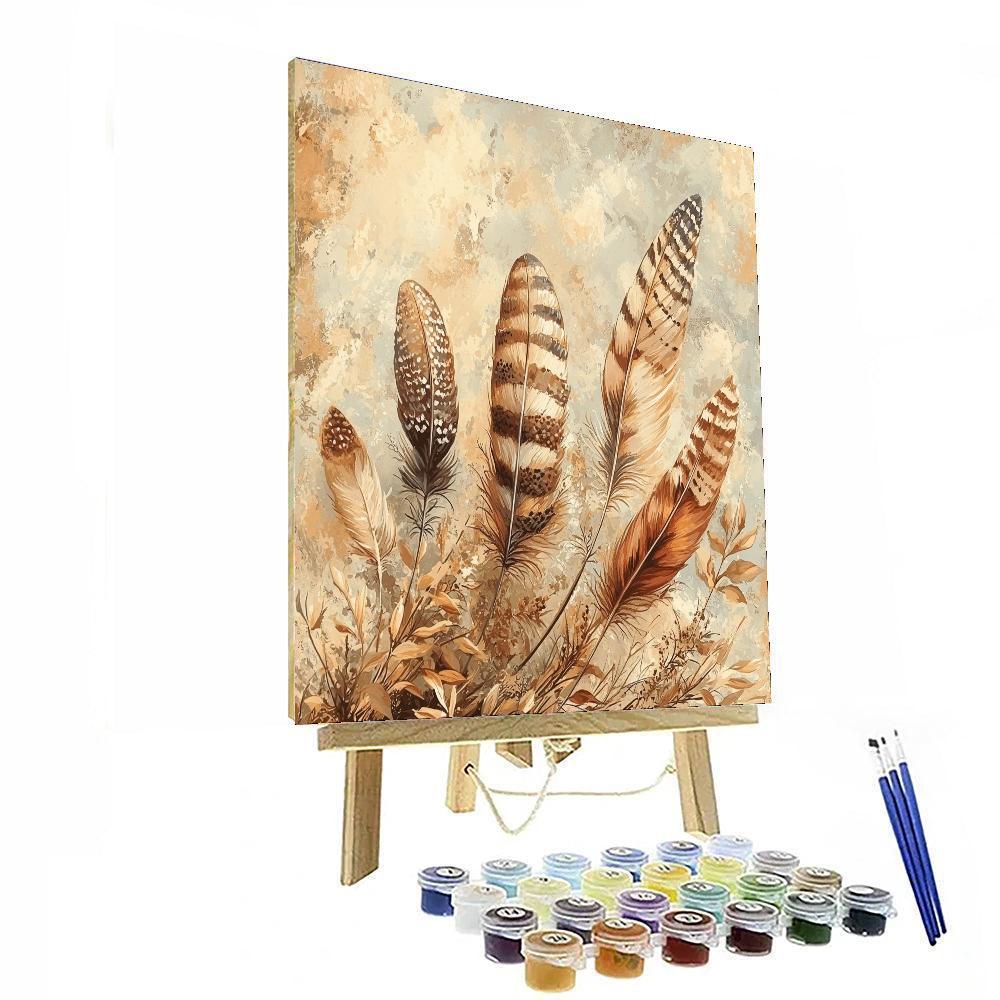 Leonardo Da Vinci Inspired Fleeting Feathers  Paint By Numbers Art