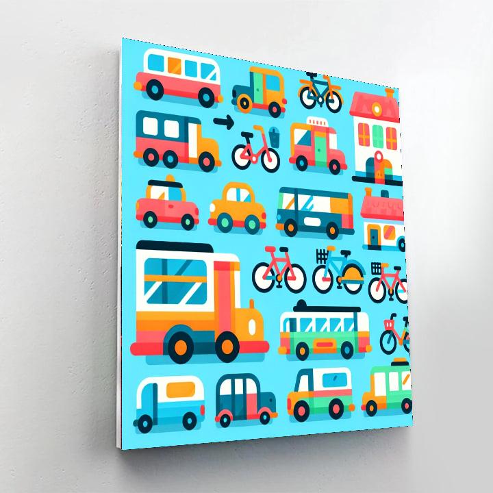 City Transport Discovery Paint By Number