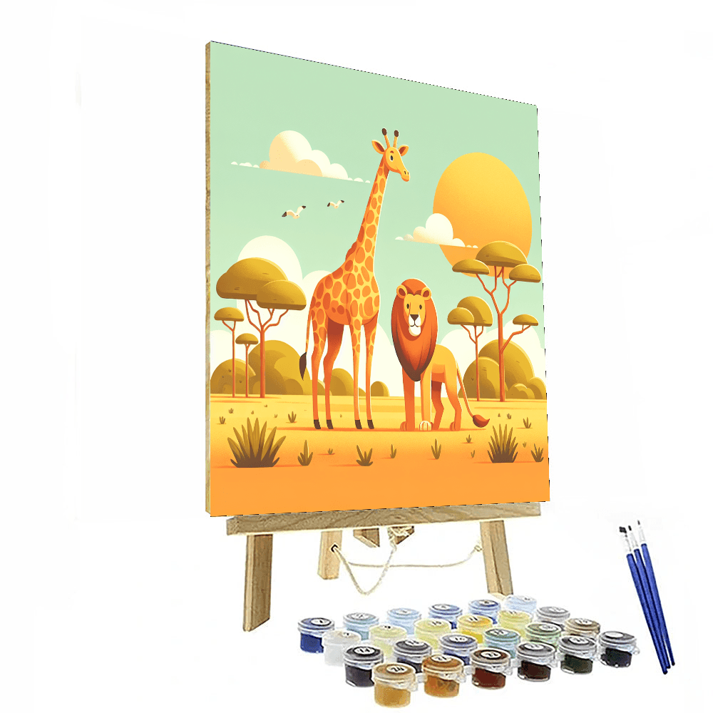 Sunny Savanna Safari Paint By Numbers