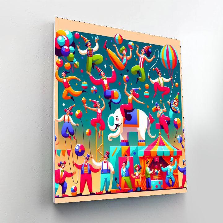 Joyful Circus Paint By Numbers Kits