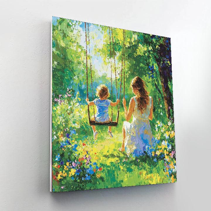 Mom And Me In The Park Paint By Numbers