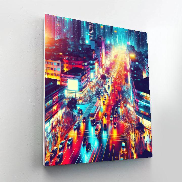 Dynamic Urban Spirit Paint By Numbers Art