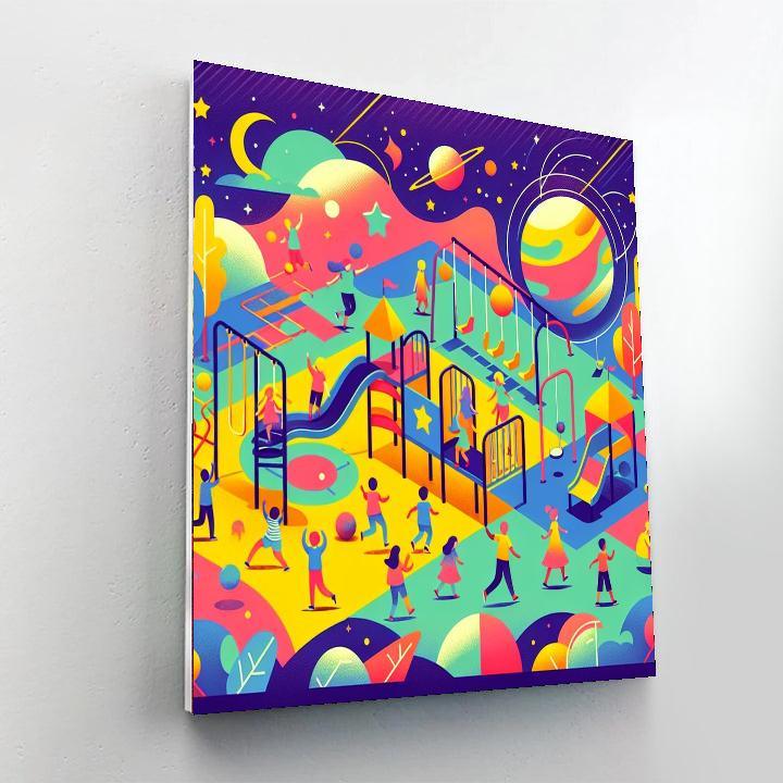 Cosmic Playground Adventure Paint By Color