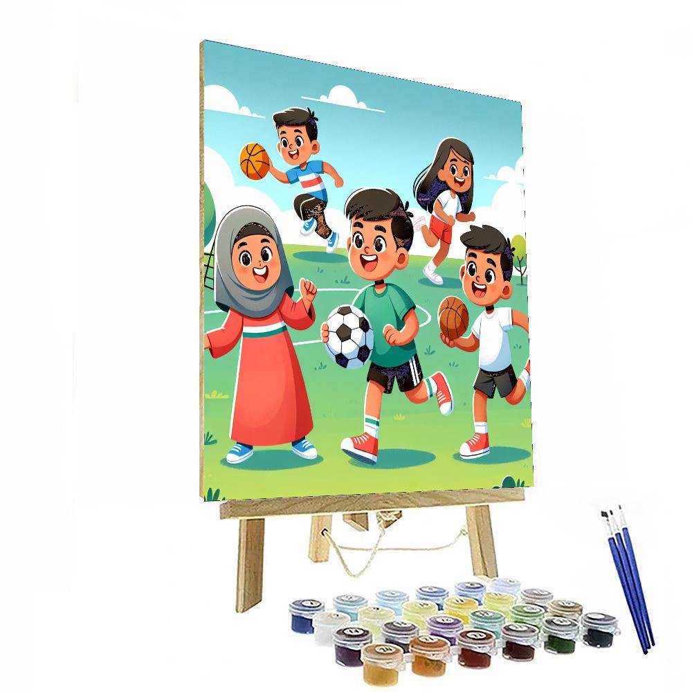 Super Star Athletes Numbered Painting Kits