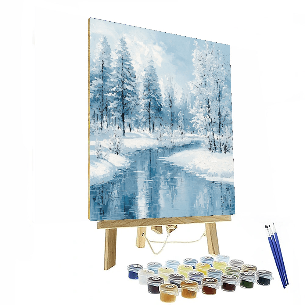 Friedrich Inspired Enchanted Winter Landscape - DIY Painting By Numbers Kit