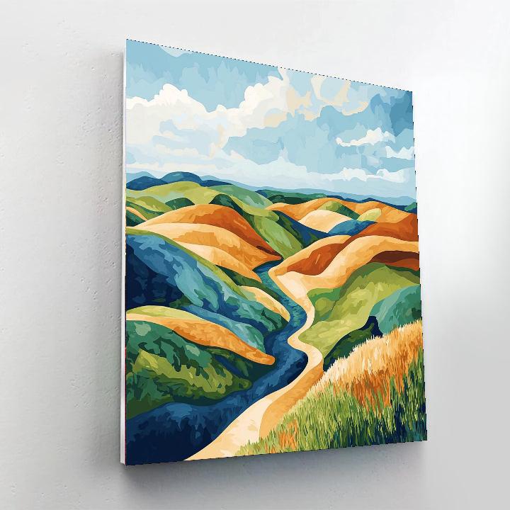 Paul Cézanne Inspired Organic Echoes  Paint By Numbers Kits