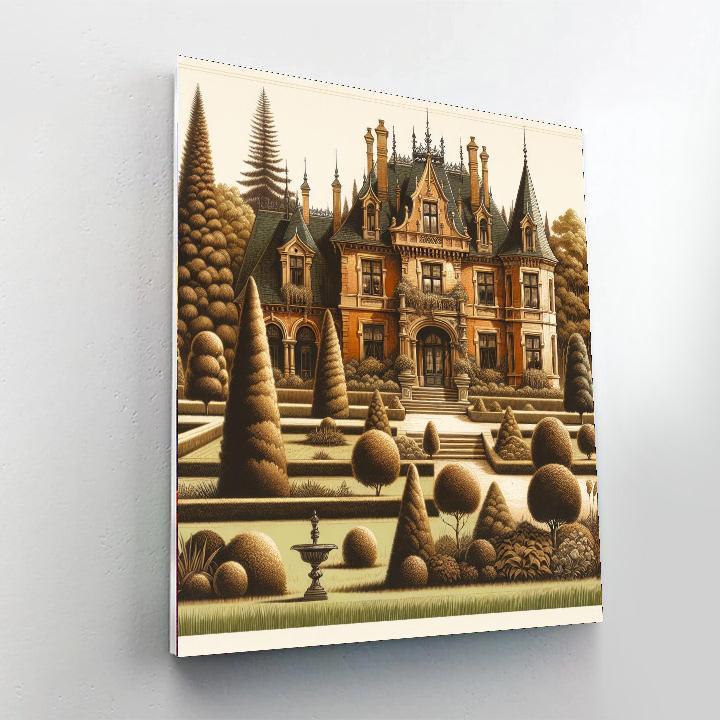 Grand Chateau Retreat Paint By Numbers Art