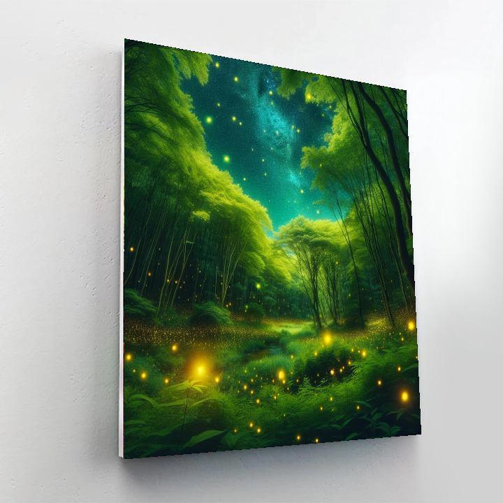 Magical Starry Forest Paint By Numbers