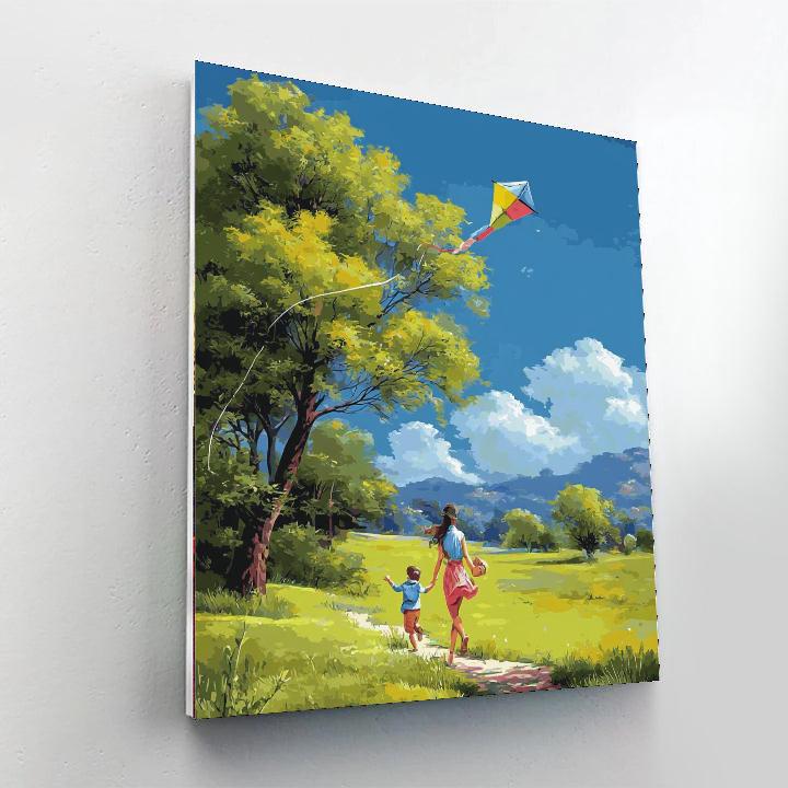 Spring Adventures Together Paint By Numbers Art