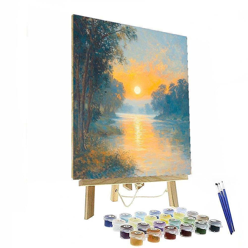 Edgar Degas Inspired Soft Glows Of Sunrise  Painting Number Kit