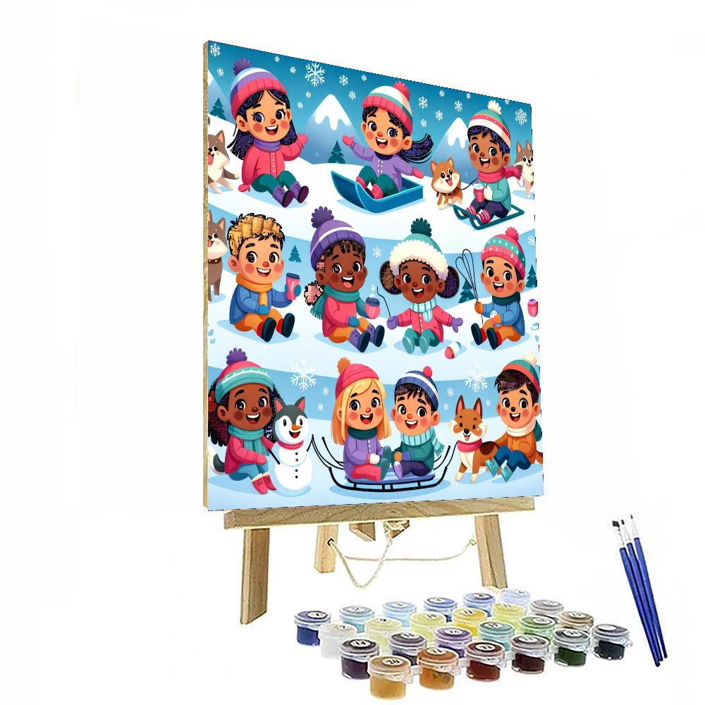 Winter Festivities Numbered Painting Kits