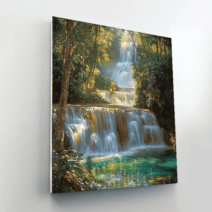 Erawan Falls - Thailand Paint By Numbers