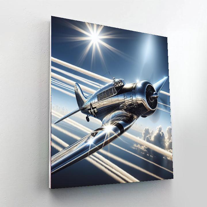 Vintage Aviation Wonder Number Painting