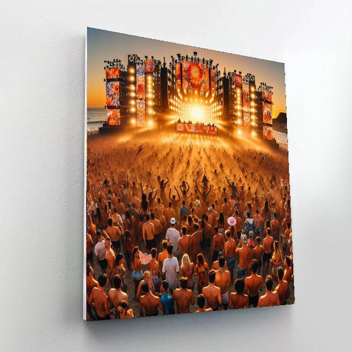 Sunburn Festival - Goa Painting By Numbers Kit