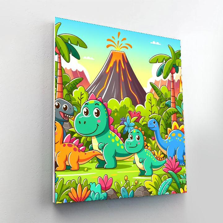 Happy Dino Discovery Numbered Painting Kits