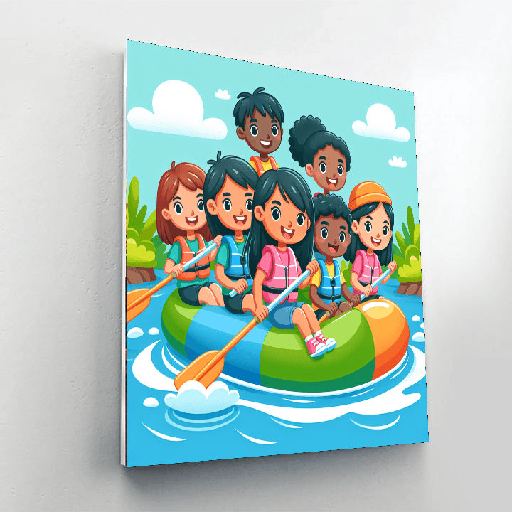 River Rafting Adventure Paint By Number