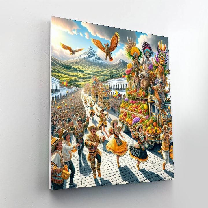 Ecuadorian Carnival - Ecuador Paint By Numbers Art