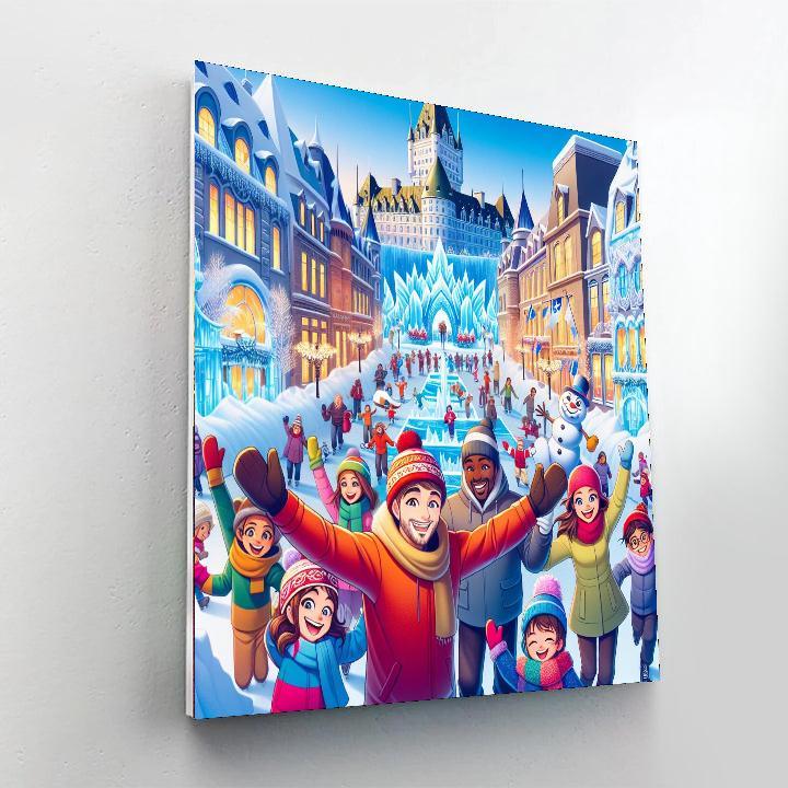 Carnaval De Quebec - Quebec City, Canada Painting Number Kit