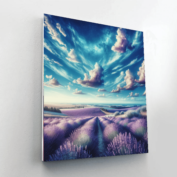 Idyllic Lavender Fields Paint By Numbers
