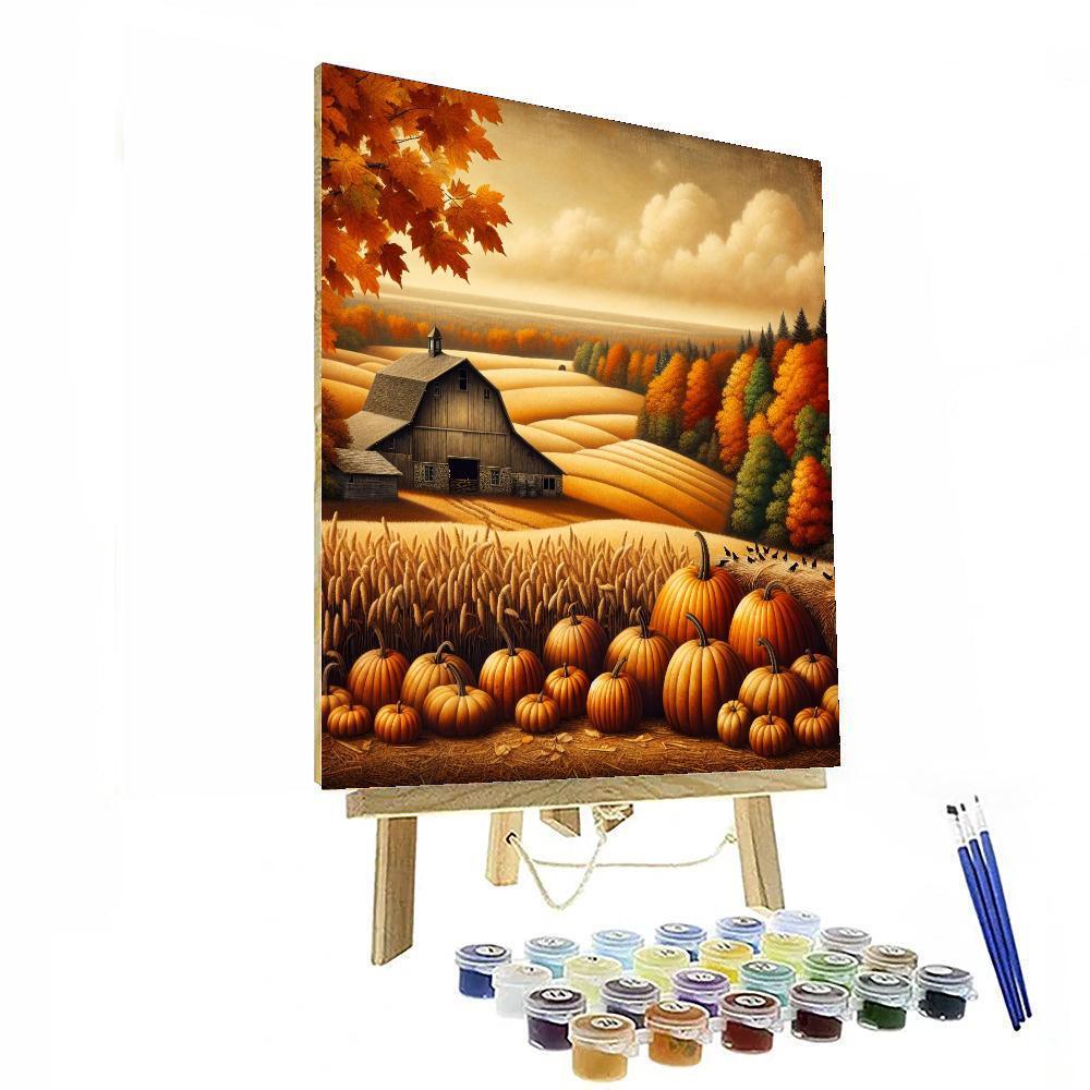 Harvest Haven Charm Paint By Numbers Art
