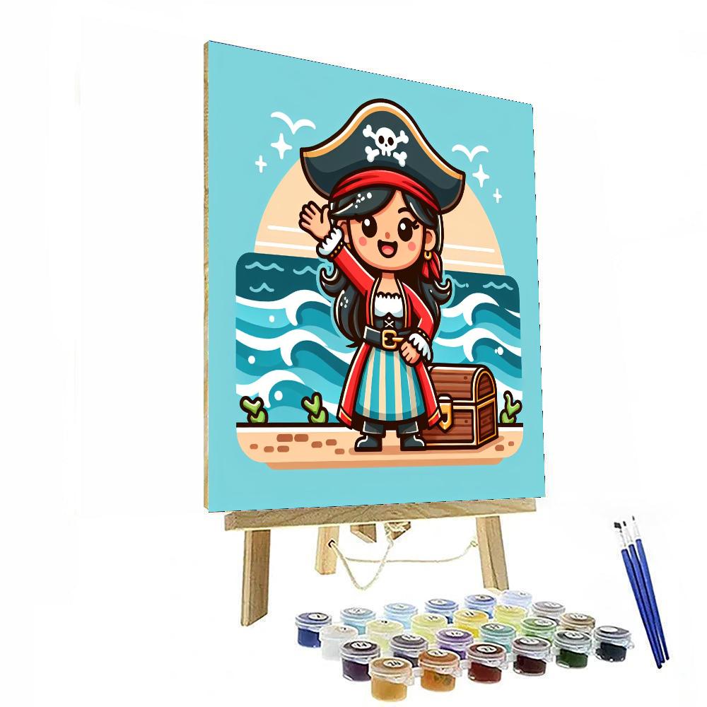Charming Pirate Painting Number Kit