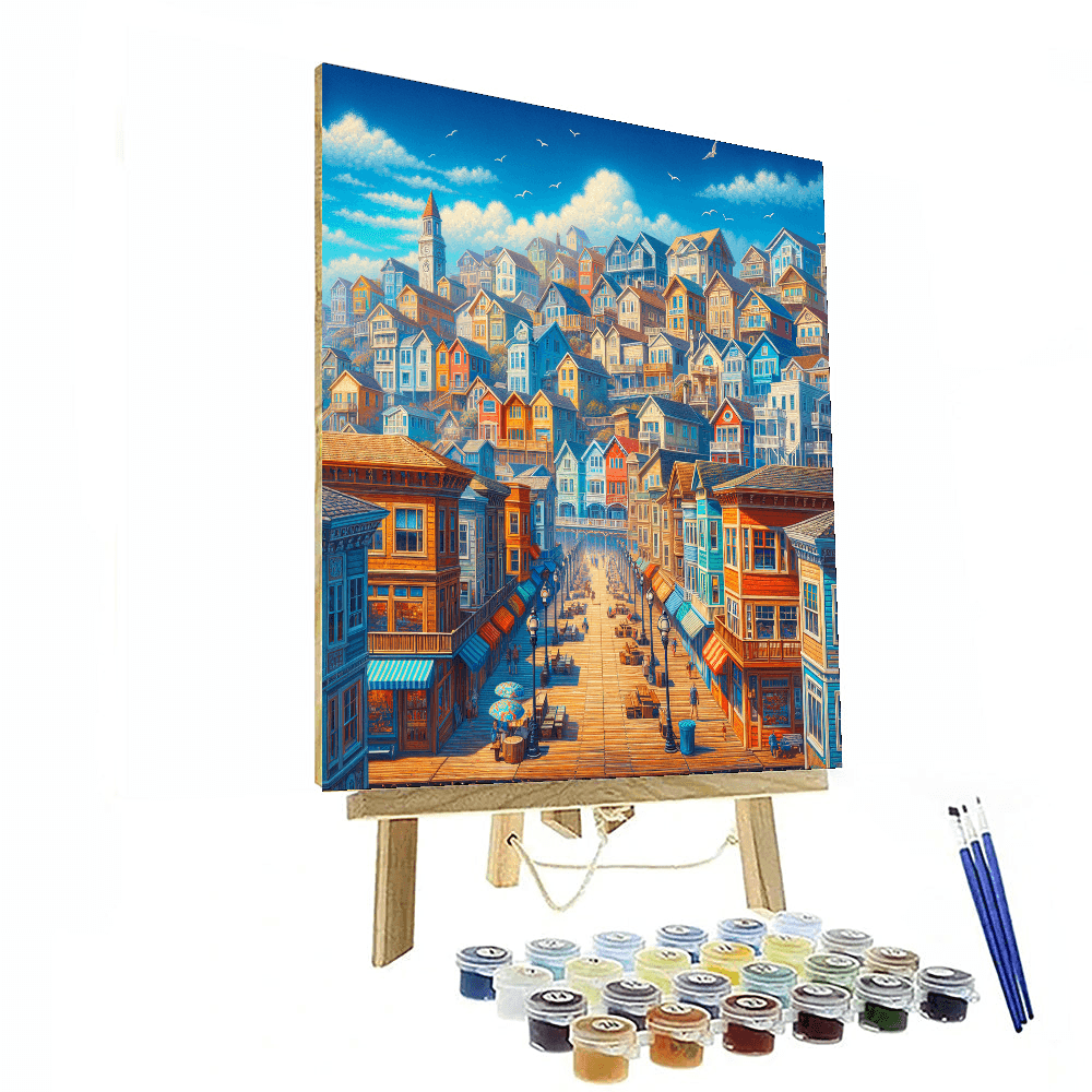 Vintage Seaside Town - DIY Painting By Numbers Kit – Artistry Rack