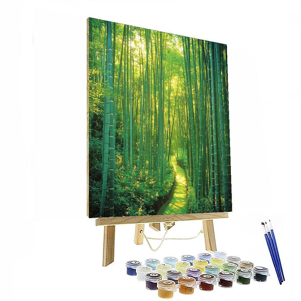 Kyoto Bamboo Forest - Japan Painting Number Kit