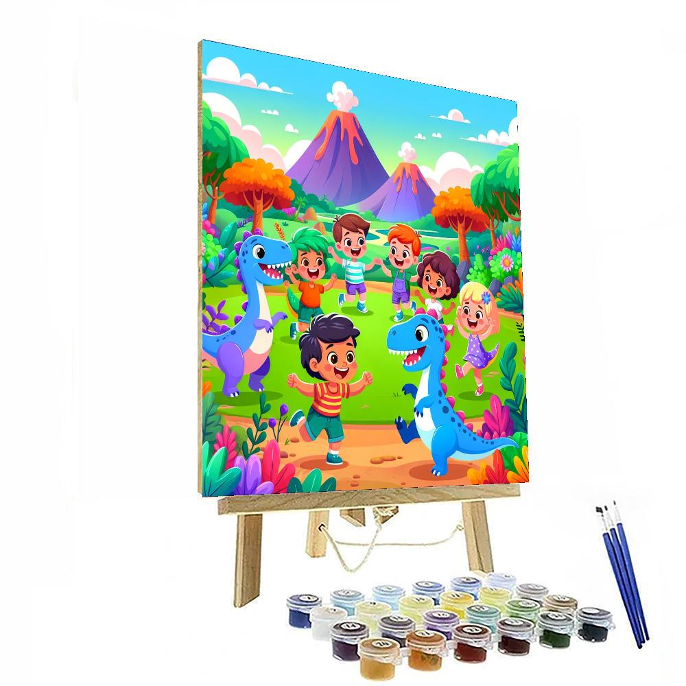 Daring Dino Quest Painting Number Kit