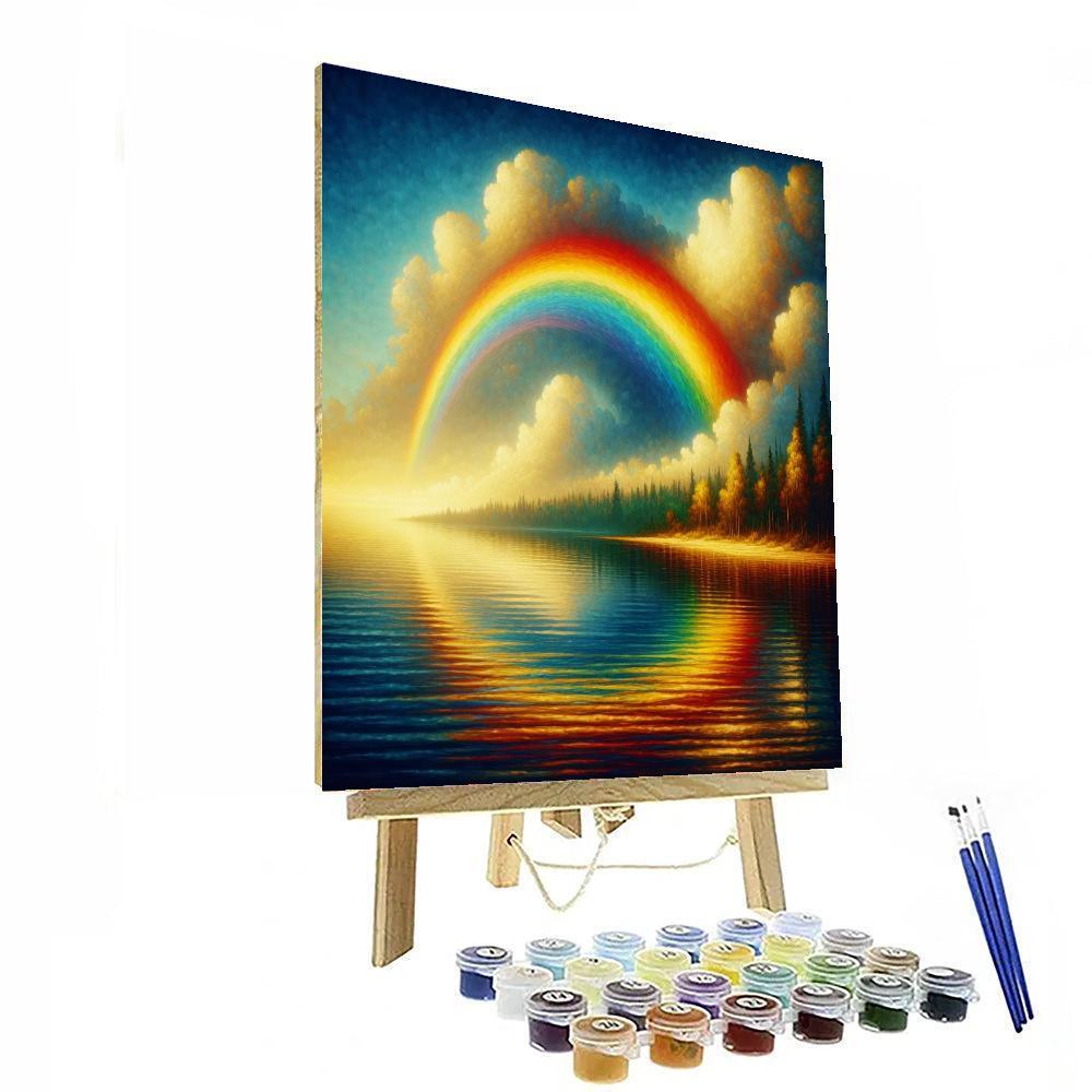 Rainbow Skies Voyage Paint By Numbers Art