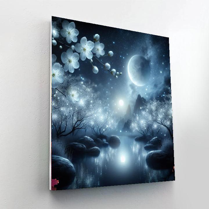 Lunar Blossom Fantasy Paint By Color