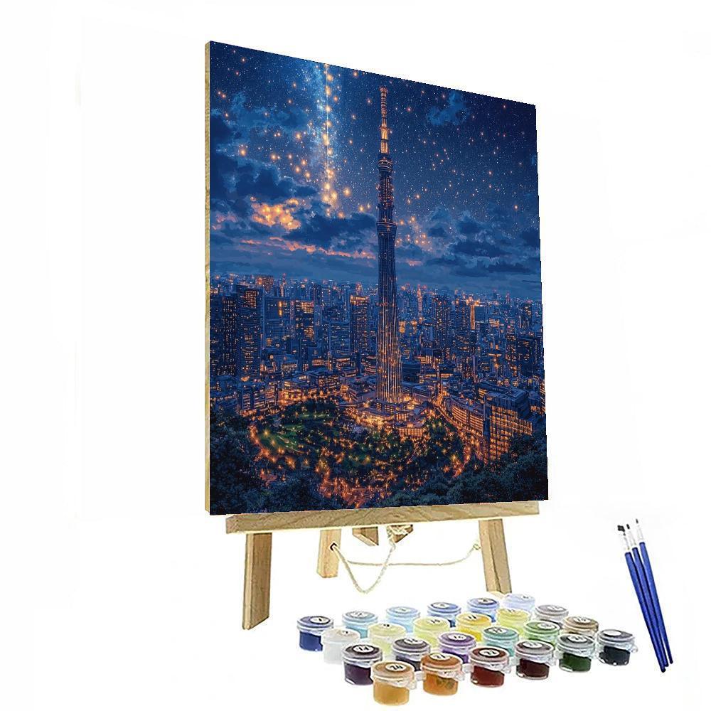 Tokyo Skytree Paint By Numbers
