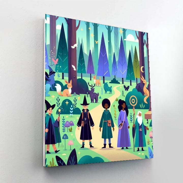 Wizard's Enchanted Forest Paint By Numbers Kits