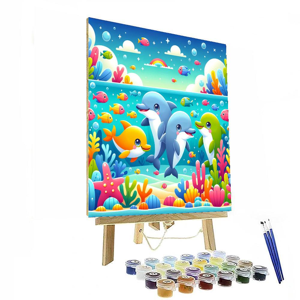 Lively Lagoon Paint By Numbers Art