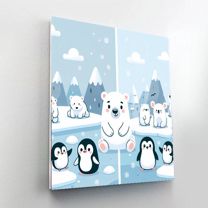 Magical Polar Adventure Numbered Painting Kits