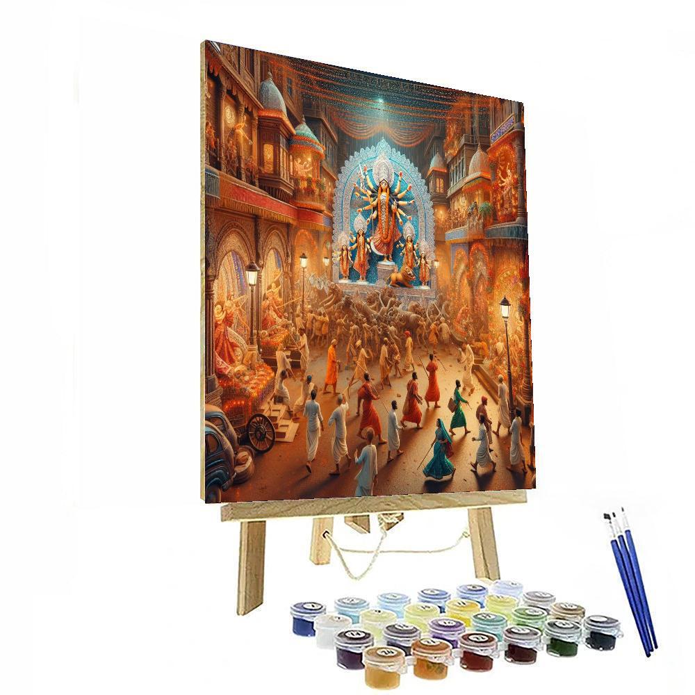 Durga Puja Festival - Kolkata, India Paint By Numbers