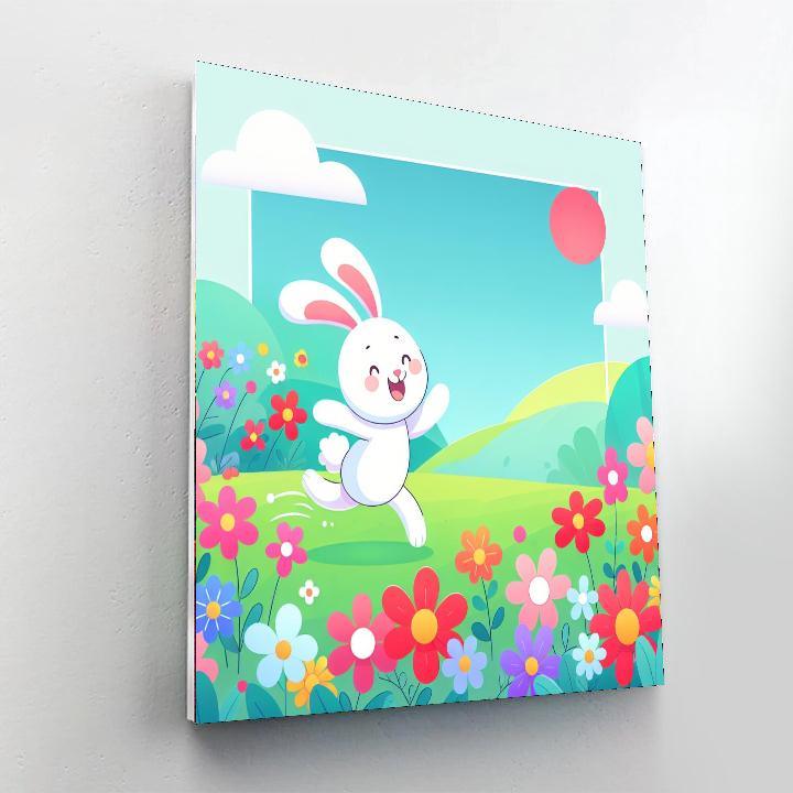 Bouncy Bunny Adventure Painting Number Kit