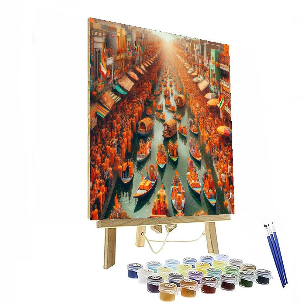 Queen's Day - Amsterdam Painting Number Kit