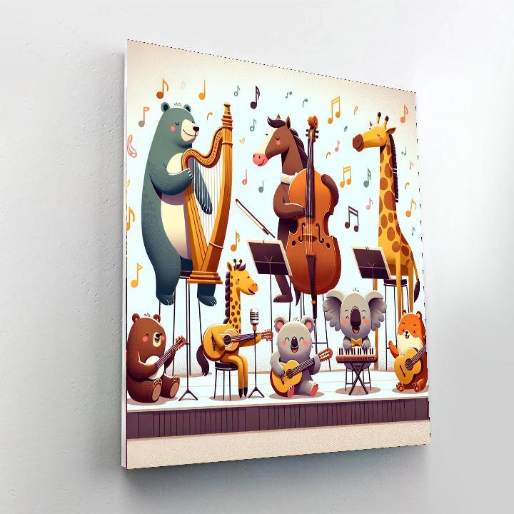 Animal Orchestra Symphony Paint By Number