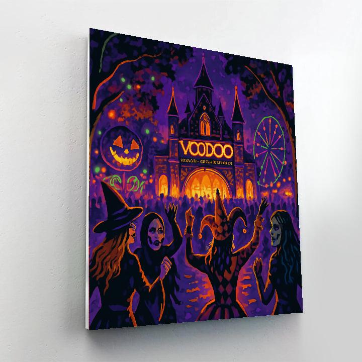 Voodoo Music + Arts Experience - Usa Number Painting