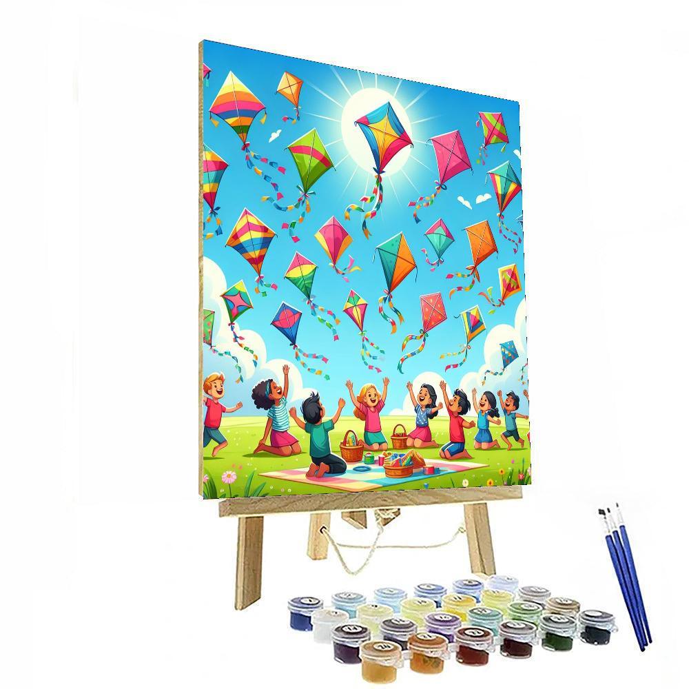 Gigantic Kite Festival Painting Number Kit