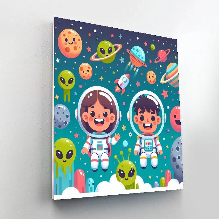 Exploring Space And Beyond Painting Number Kit