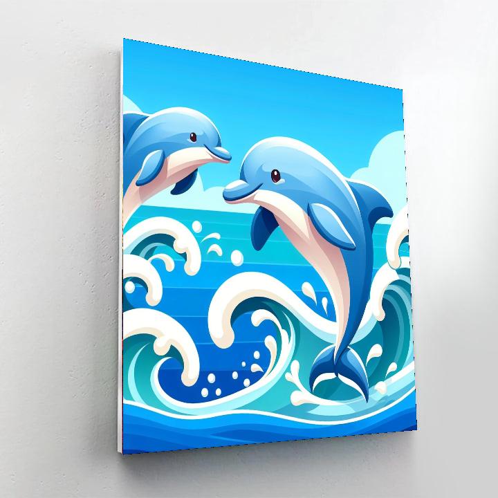 Dolphin's Delight Dive Paint By Color