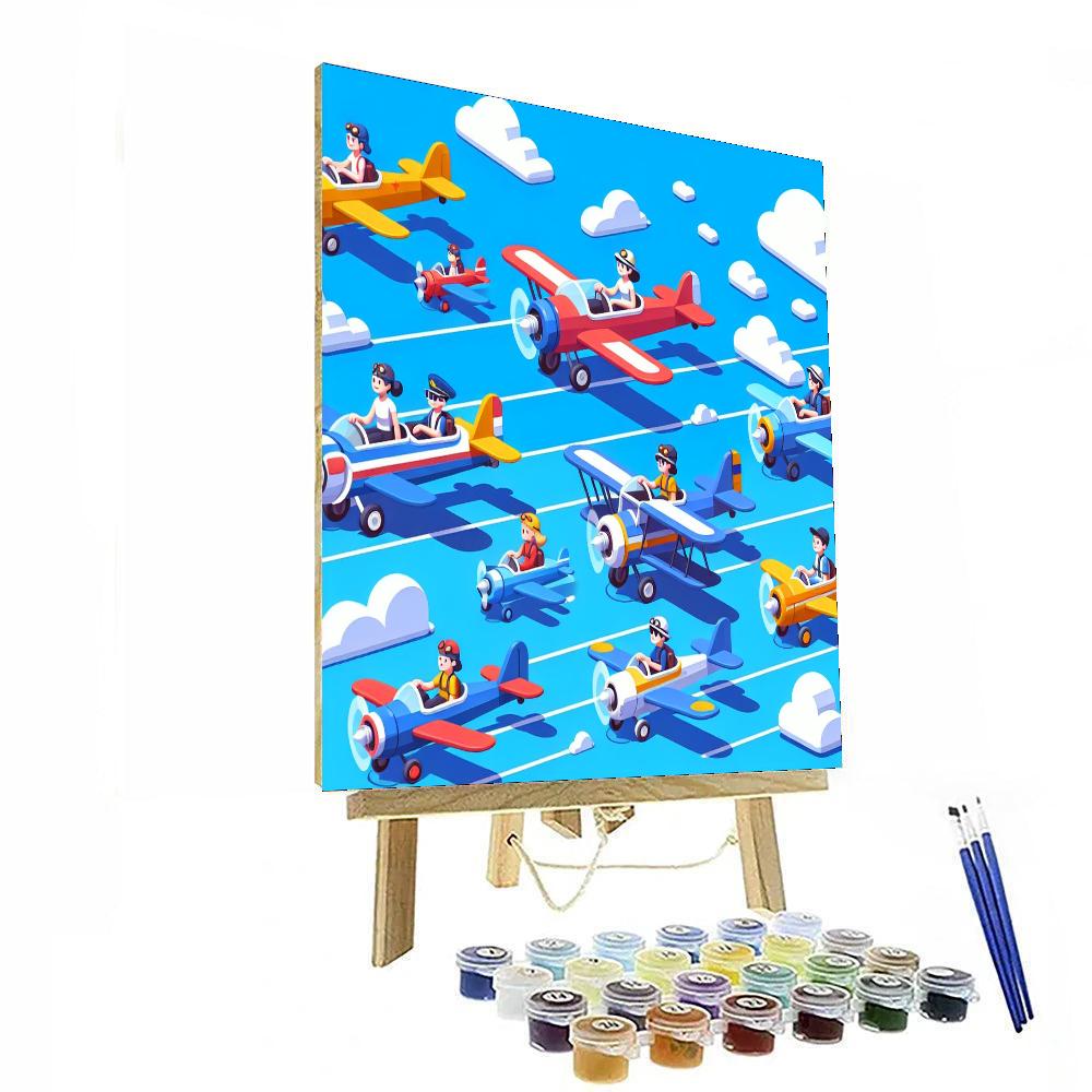 Adventurous Aviators Paint By Numbers Kits