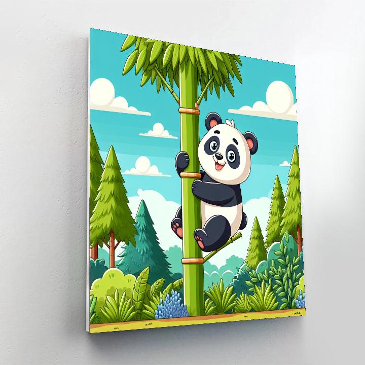 Cuddly Panda Adventure Paint By Numbers