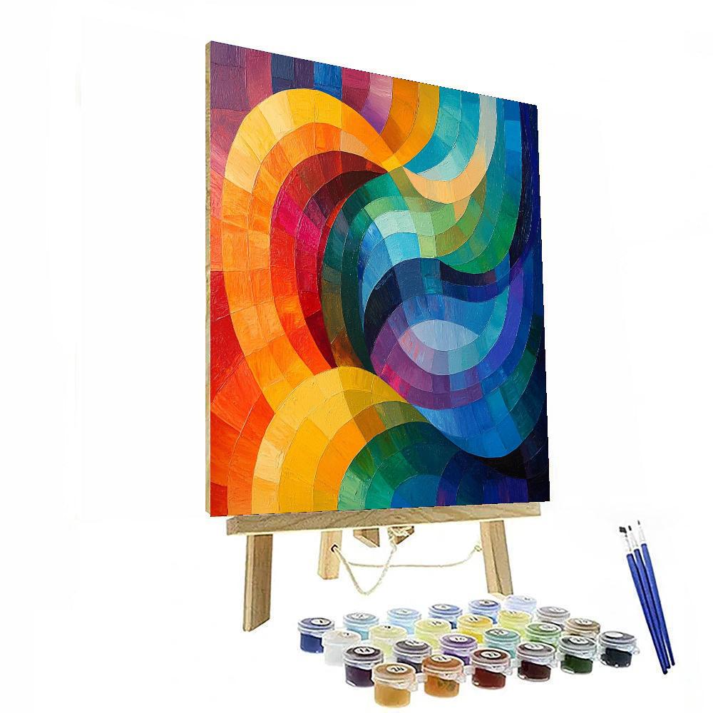 Paul Klee Inspired Flowing Inspirations  Painting Number Kit