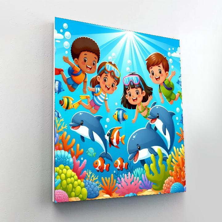 Ocean Adventure With Sea Creatures Paint By Number