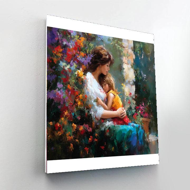 A Cuddle In The Garden Paint By Color