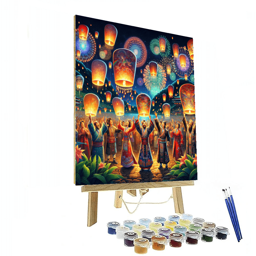 Festival Of Lanterns - Taiwan Painting Number Kit
