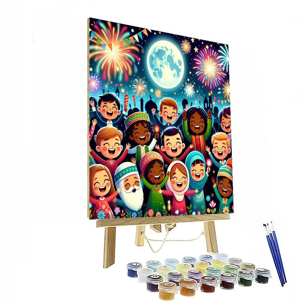 Festive New Year Celebration Paint By Number