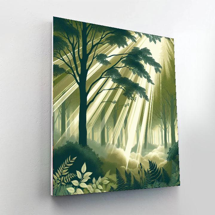 Ethereal Forest Canopy Paint By Numbers Art